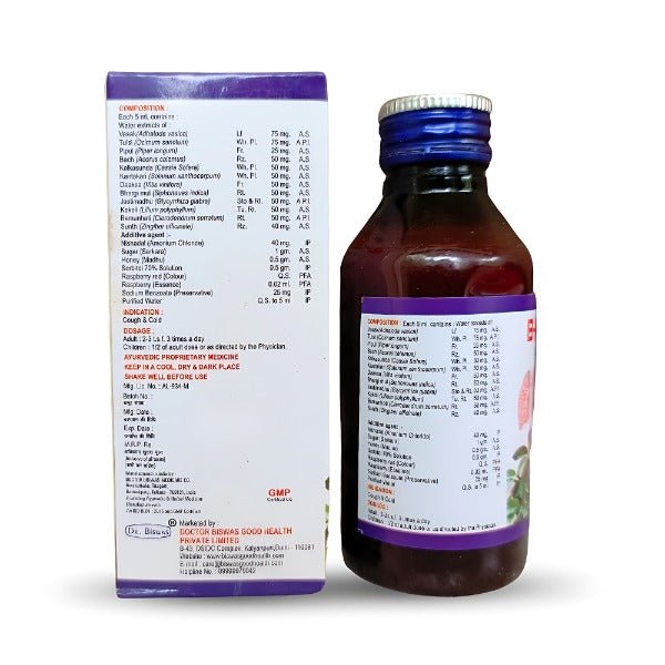 Ayurvedic B - Cuff Cough Syrup 100ml. - Bestsata wholesale medicine supplier offering Medicine
