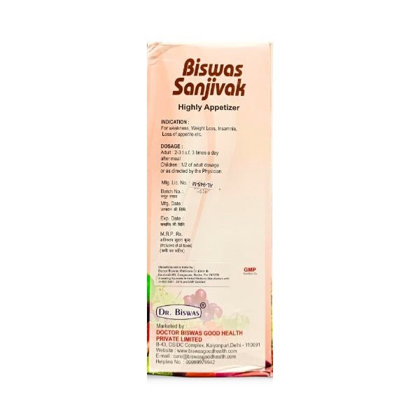 Ayurvedic Biswas Sanjivak Syrup 450ml. - Bestsata wholesale medicine supplier offering Medicine