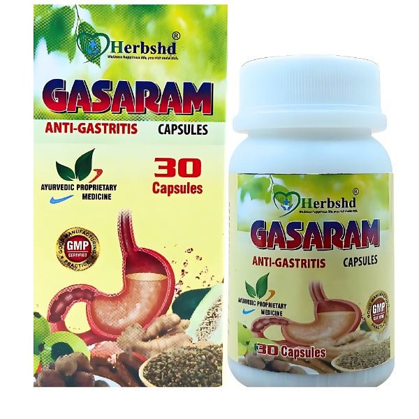 Ayurvedic Gasaram gas relief capsules 30's - Bestsata wholesale medicine supplier offering Medicine