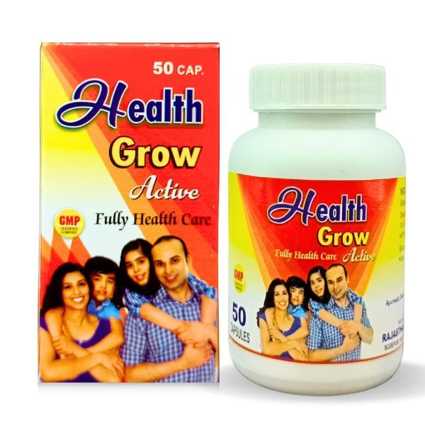 Ayurvedic Health Grow Active Capsule For Healthy Family 50's - Bestsata wholesale medicine supplier offering Medicine