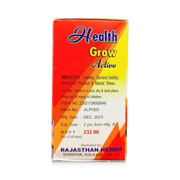 Ayurvedic Health Grow Active Capsule For Healthy Family 50's - Bestsata wholesale medicine supplier offering Medicine