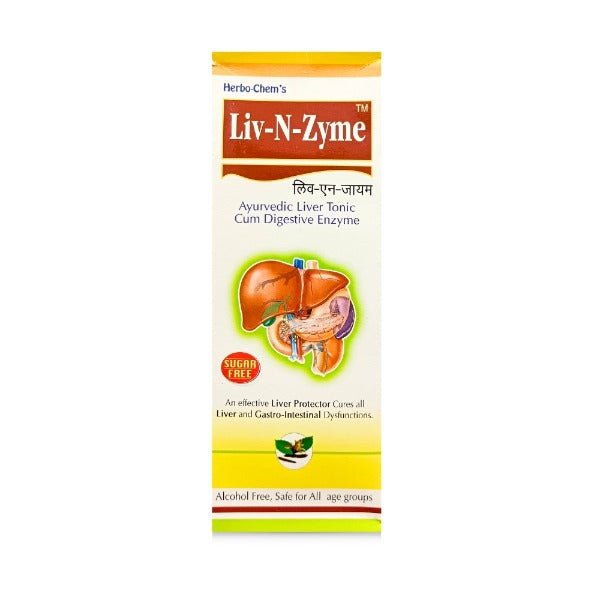 Ayurvedic Liv N Zyme Tonic 450ml. - Bestsata wholesale medicine supplier offering Medicine