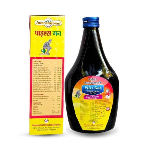 Ayurvedic Piles Gon Tonic 450ml. - Bestsata wholesale medicine supplier offering Medicine