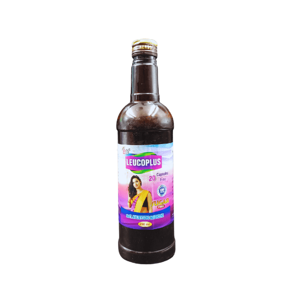 Leucoplus Syrup 450ml: Powerful Relief for Leucorrhoea - Bestsata wholesale medicine supplier offering Medicine