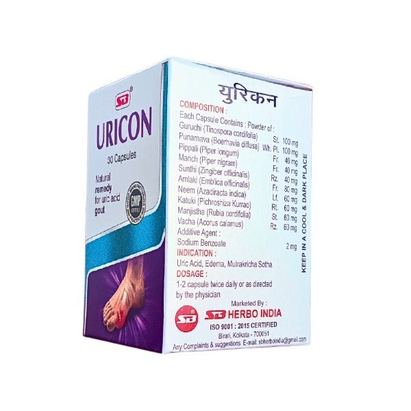 SB Herbo Uricon Capsules 30s - Bestsata wholesale medicine supplier offering Medicine