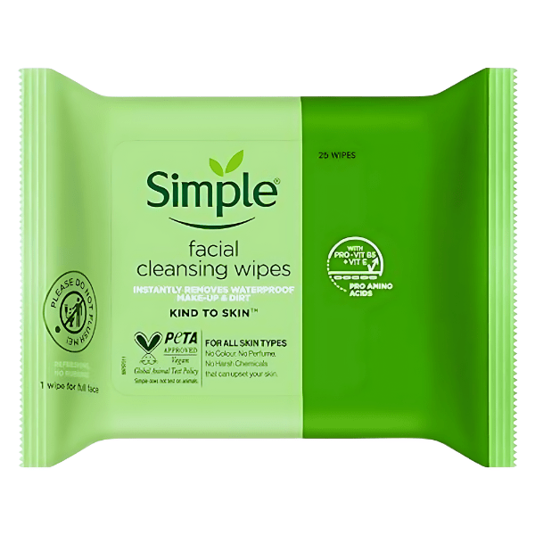 Simple Kind To Skin Cleansing Facial Wipes 25 Wipes - Bestsata wholesale medicine supplier offering Medicine