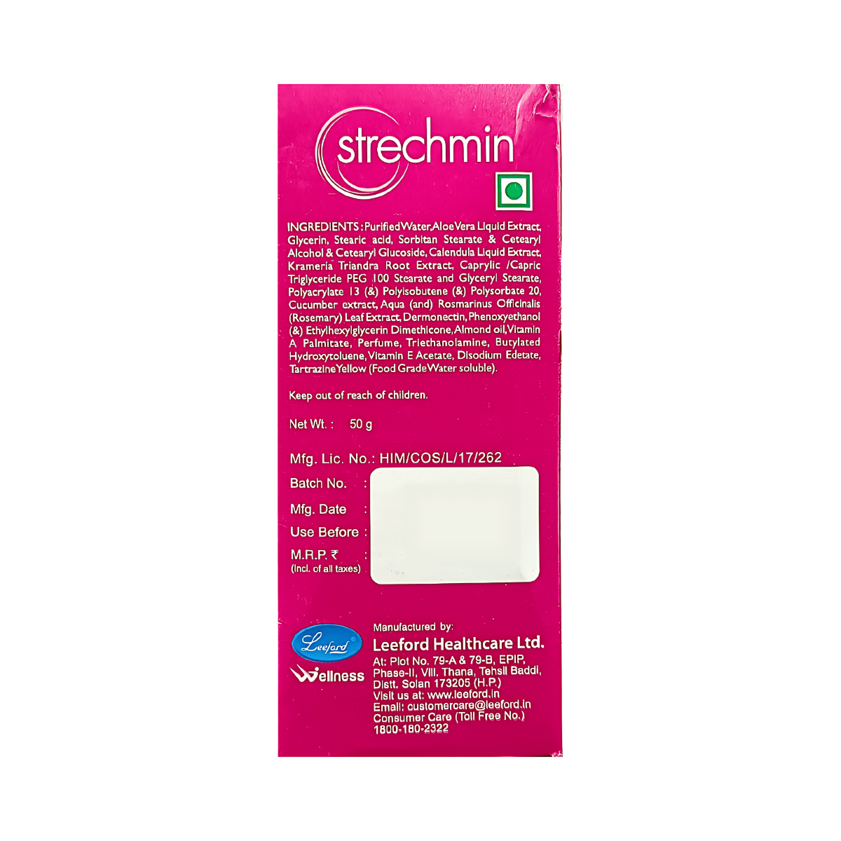 Strechmin Strech Marks Cream 50gm - Bestsata wholesale medicine supplier offering Medicine