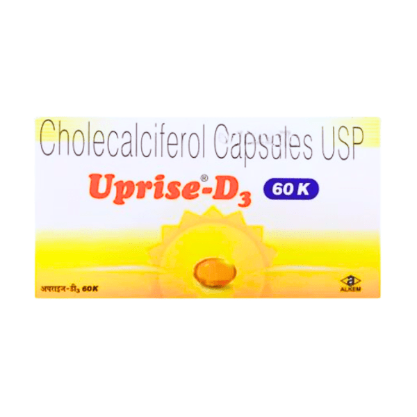 Uprise D3 60k Capsule 8's - Bestsata wholesale medicine supplier offering Medicine