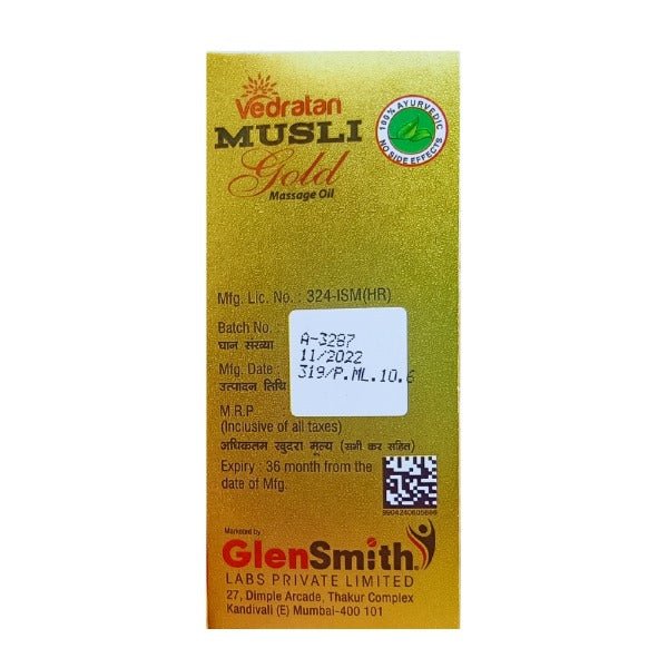 Vedratan Musli Gold Massage Oil 30ml - Bestsata wholesale medicine supplier offering Medicine
