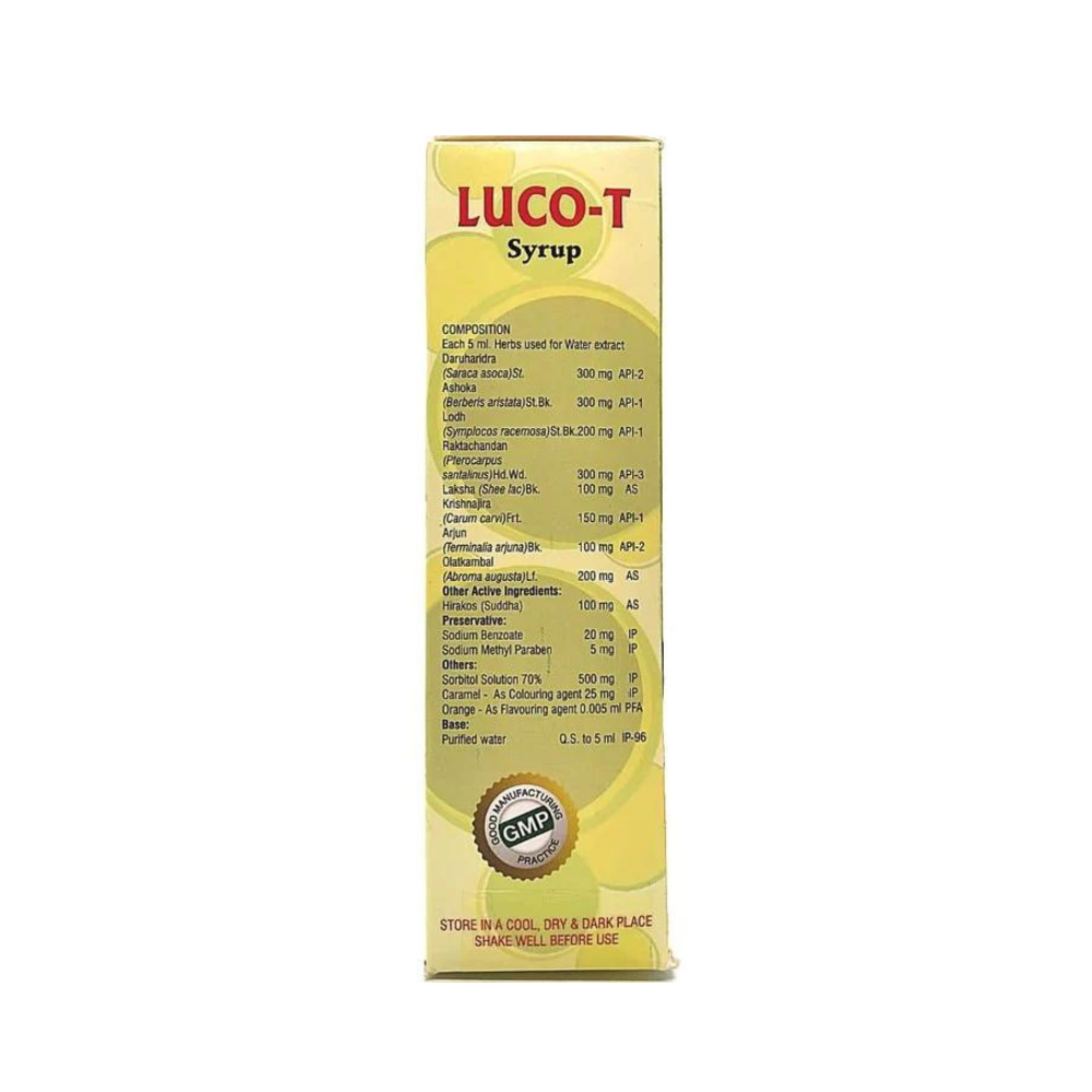 Tara herbal's LUCO-T syrup For Leucorrhoea 450ml.