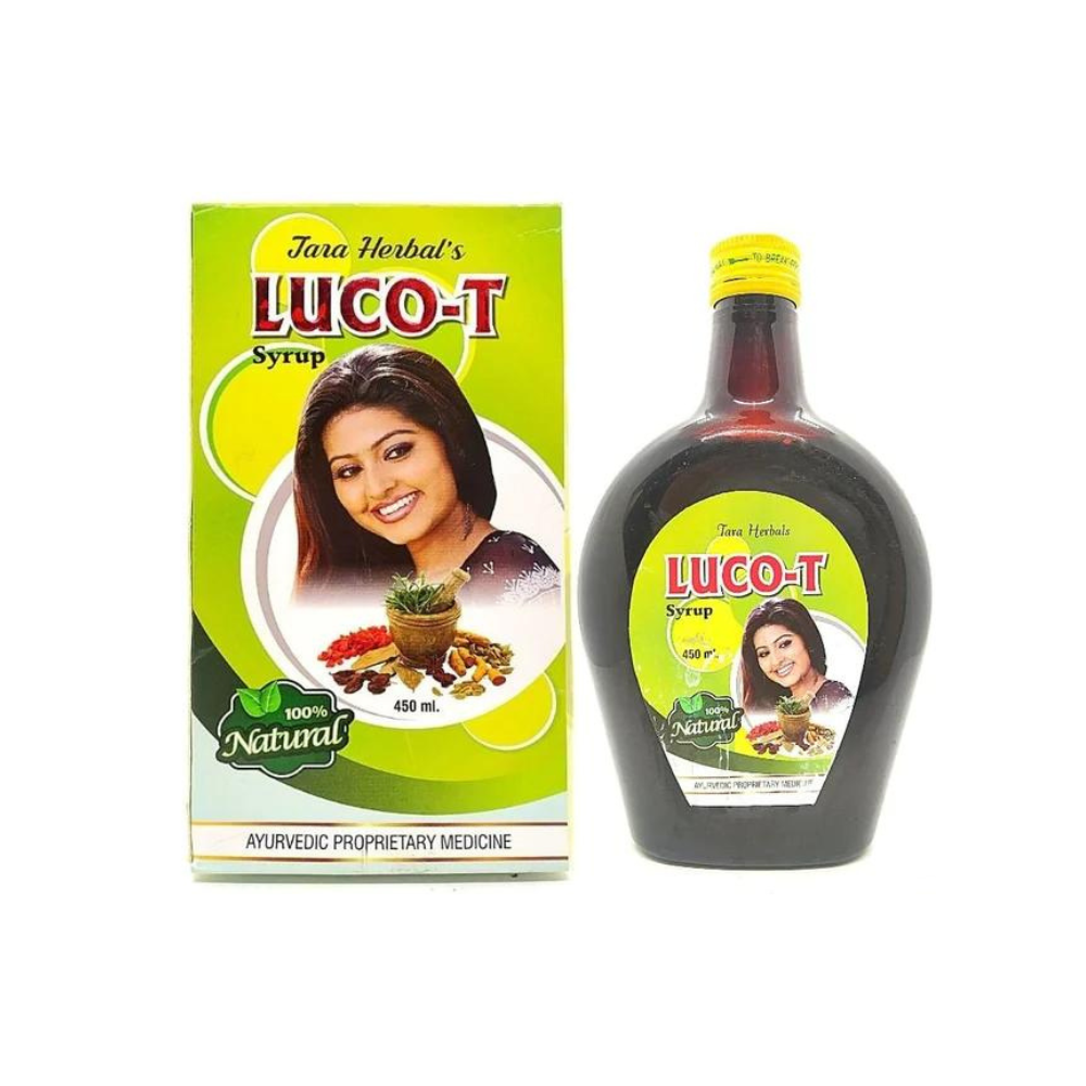 Tara herbal's LUCO-T syrup For Leucorrhoea 450ml.