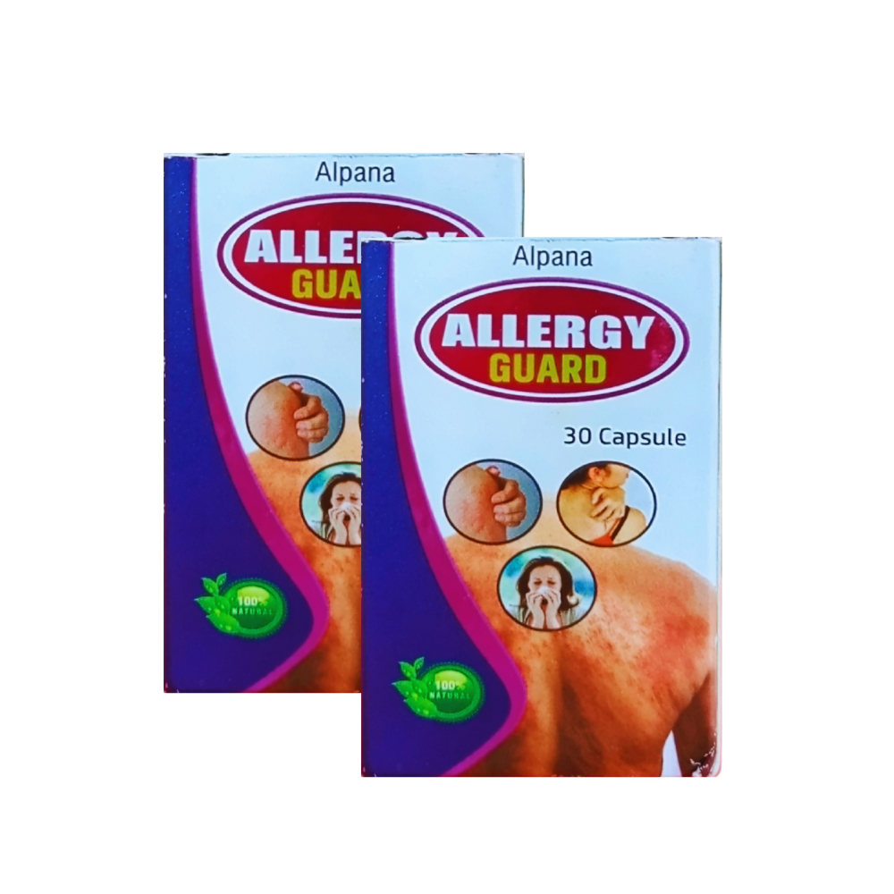 Allergy Cure Ayurvedic Allergy Guard Capsules 30's - Bestsata wholesale medicine supplier offering Medicine