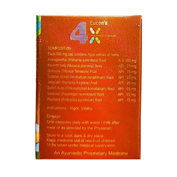 Ayurvedic 4x Capsule For Vitality - Bestsata wholesale medicine supplier offering Medicine