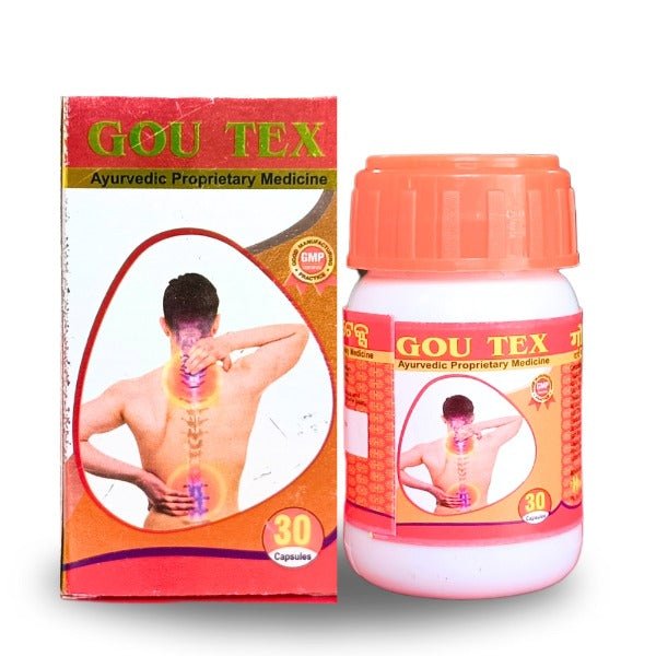 Ayurvedic Arthritis All Kinds Of Pain Relief Gou Tex Capsule 30'S - Bestsata wholesale medicine supplier offering Medicine