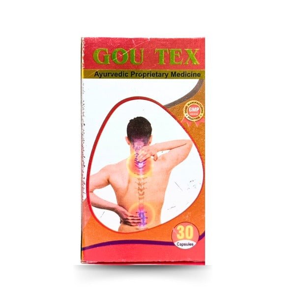 Ayurvedic Arthritis All Kinds Of Pain Relief Gou Tex Capsule 30'S - Bestsata wholesale medicine supplier offering Medicine
