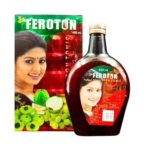 Ayurvedic Feroton Iron Tonic 450ml. - Bestsata wholesale medicine supplier offering Medicine