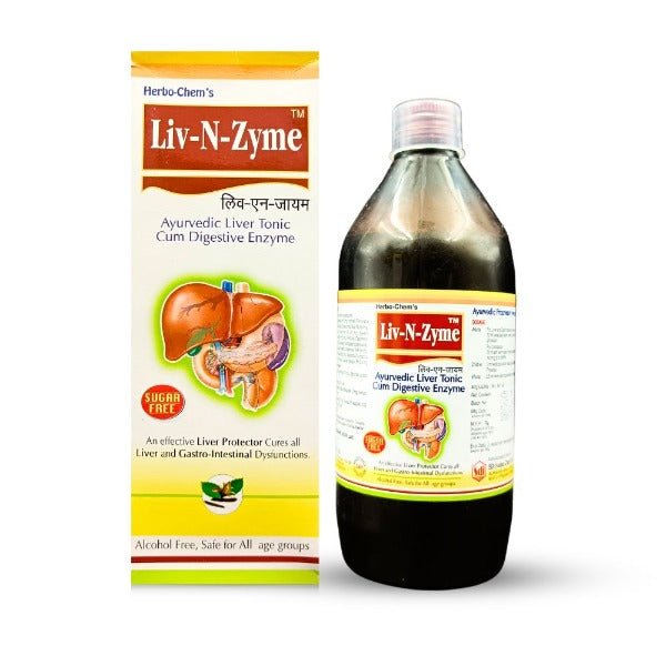 Ayurvedic Liv N Zyme Tonic 450ml. - Bestsata wholesale medicine supplier offering Medicine