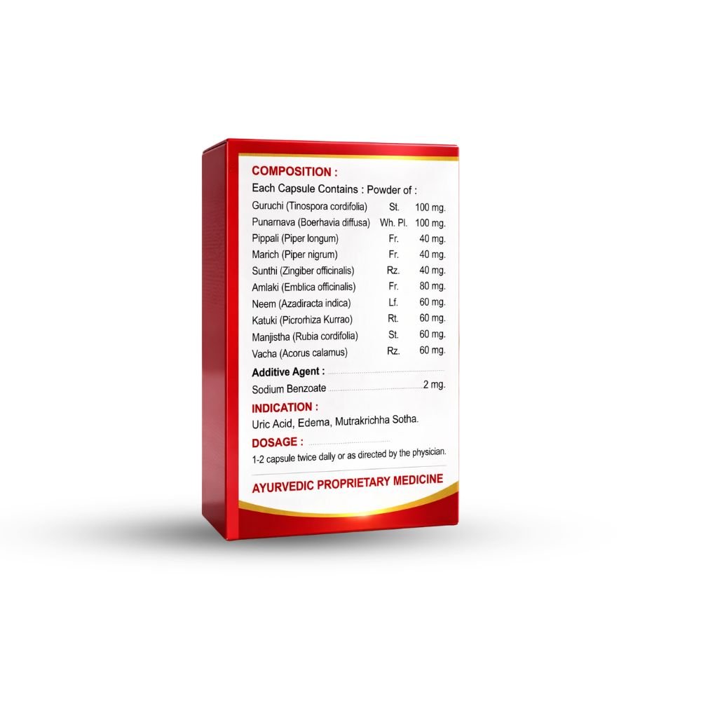Ayurvedic Urokill Capsule for Uric Acid 30 capsule - Bestsata wholesale medicine supplier