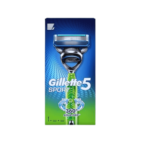 Gillette Sport 5 - Blade No Slip Aquagrip Men’S Razor + 1 Cartridge - Bestsata wholesale medicine supplier offering Medicine