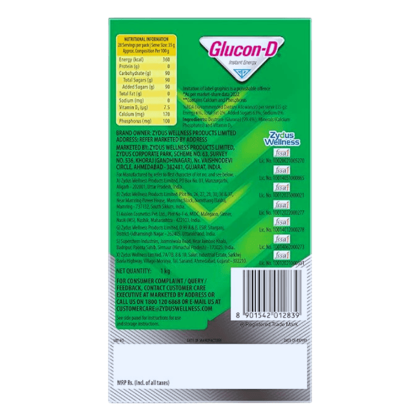 Glucon D 1kg Instant Energy - Bestsata wholesale medicine supplier offering Medicine