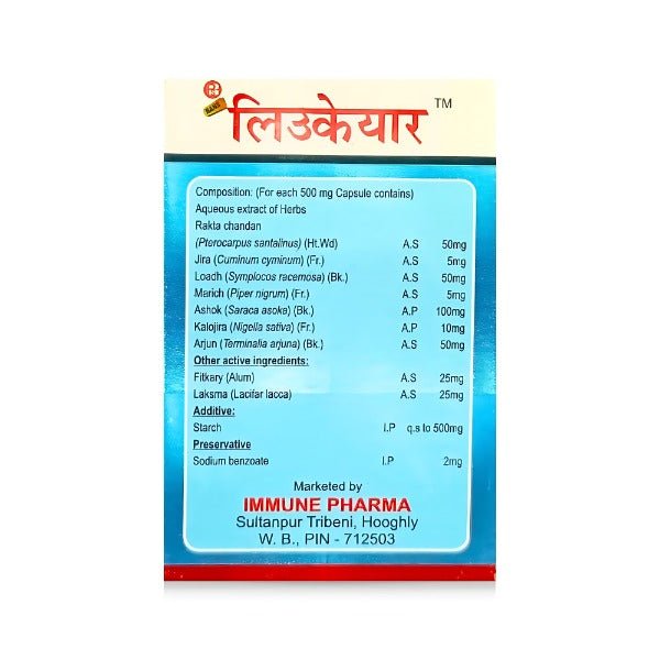 Leucare Ayurvedic 30'Capsules - Bestsata wholesale medicine supplier offering Medicine