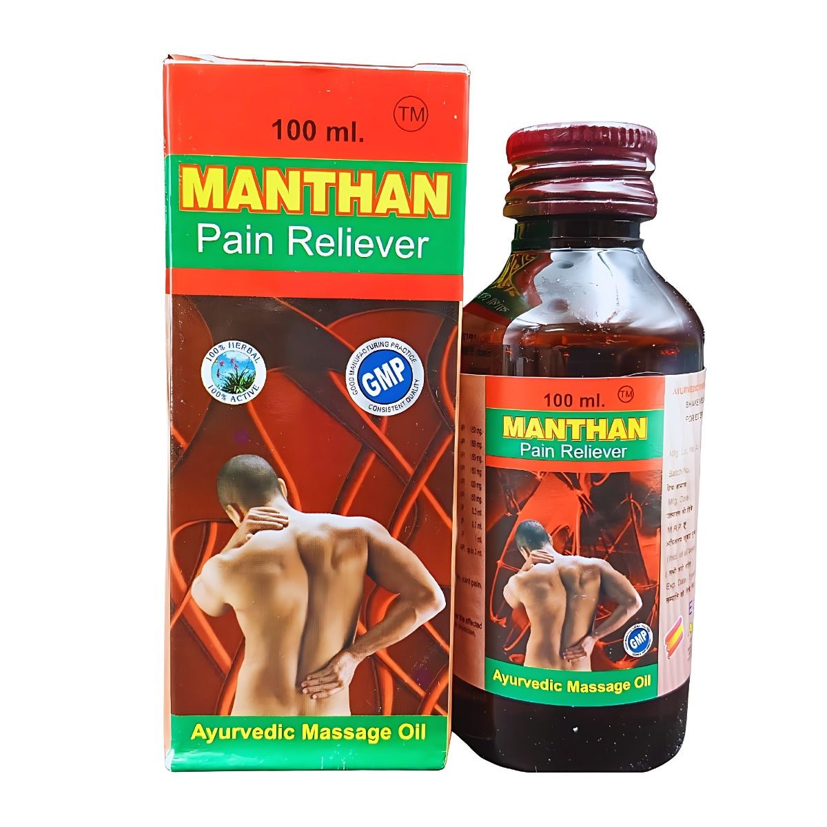Manthan Pain Reliever Oil 100ml - Bestsata wholesale medicine supplier offering Medicine