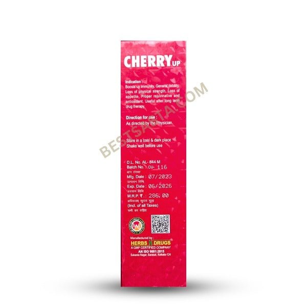 Multivitamin Cherry Up Syrup 450ml. - Bestsata wholesale medicine supplier offering Medicine