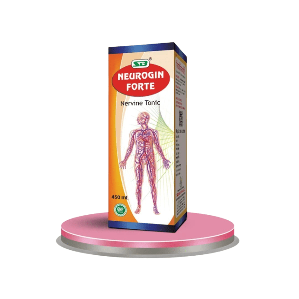 Neurogin Forte Syrup 450 ml Wholesale | Ayurvedic Nerve Tonic - Bestsata wholesale medicine supplier offering Medicine