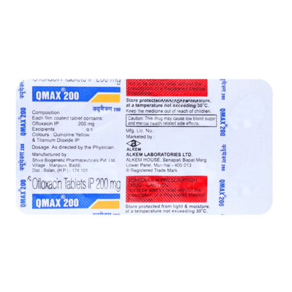Qmax 200mg tablet 10's - Bestsata wholesale medicine supplier offering Medicine