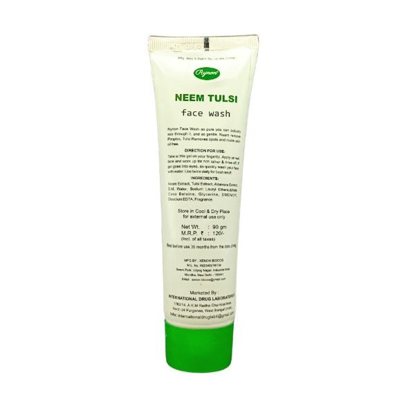 Rynon Neem Tulsi Face Wash 90gm. - Bestsata wholesale medicine supplier offering Medicine