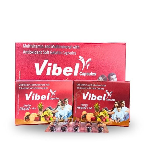 Well being Nutrition Vibel Multivitamin Multimineral with Antioxidant soft Gelatin Capsule - Bestsata wholesale medicine supplier offering Medicine